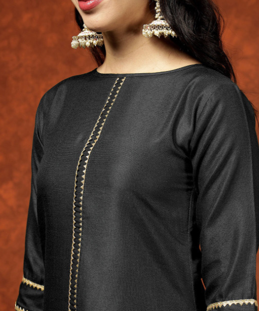 Kalini Women Straight Kurta Pant Set With Digital Print Dupatta