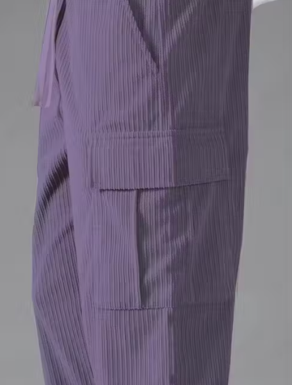 Trendy Ribbed Corduroy Cargo Pants for Men | Soft Stretchable Fabric | Stylish Comfort Fit Track Pant for Daily Wear