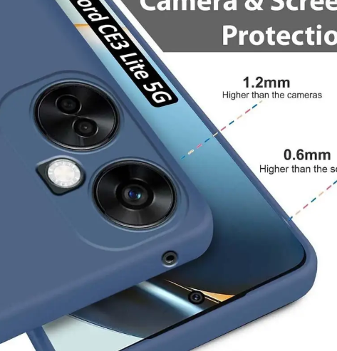 Back Cover for OnePlus Nord CE3 Lite 5G  (Blue, Flexible, Silicon, Pack of: 1)