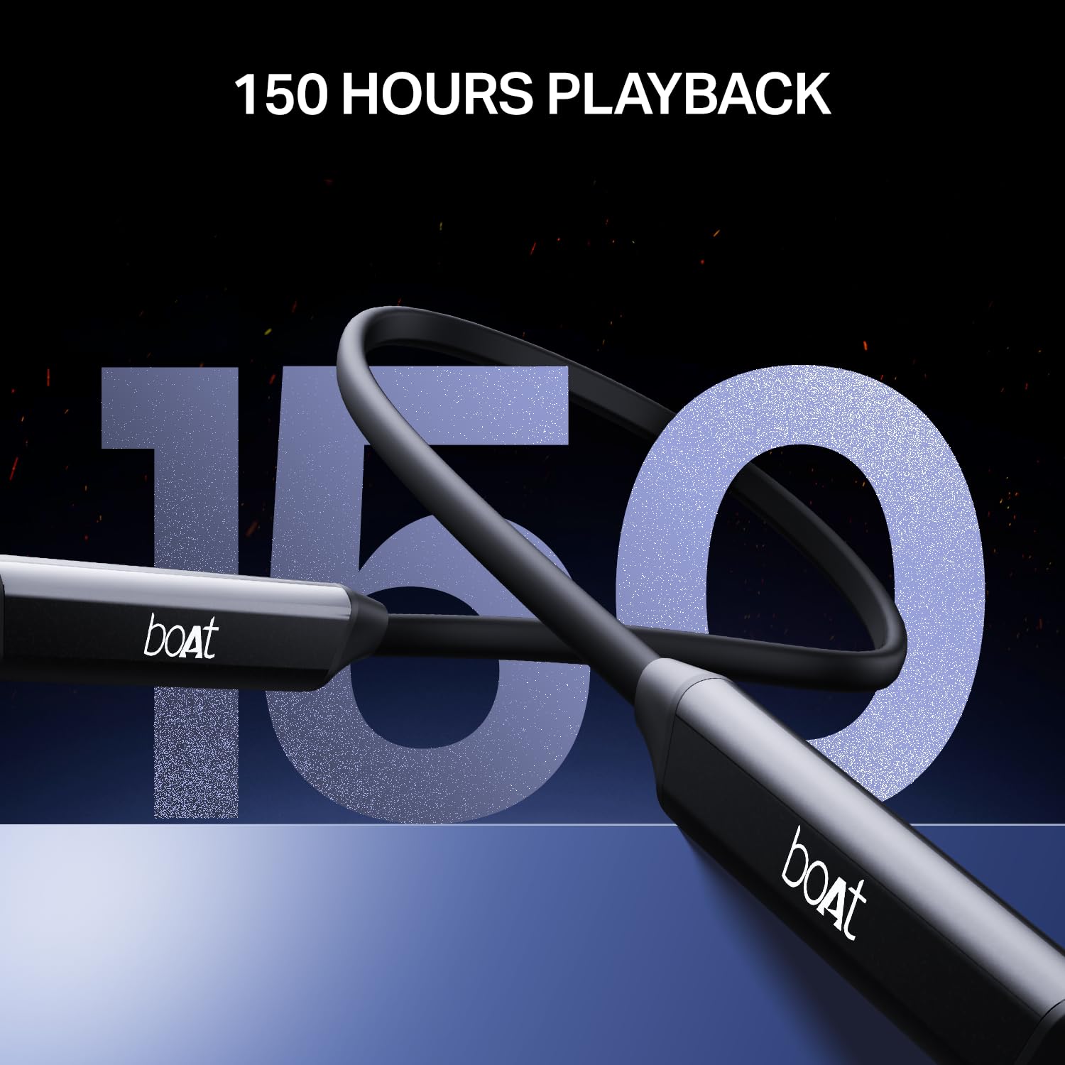 Boat Rockerz Trinity Gen 2, 150hrs Playback, Hi-Res Audio with LDAC, Dual EQs, HiFi DSP 5,ENx Tech, Dual Pair, Beast Mode, ASAP Charge,IPX5, Bluetooth Neckband, Wireless with Mic Earphones (Black)