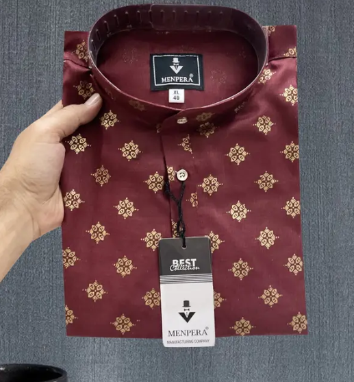 Trendy Cotton Blend Kurta Pyjama Set For Men