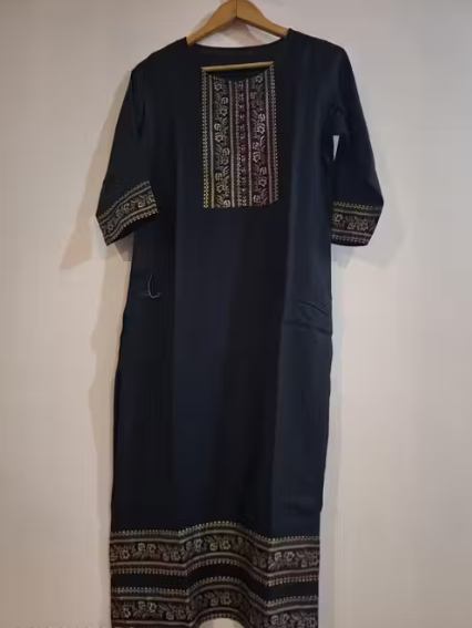 Worked with worked laces Kurti for Women highest demanding latest stylish