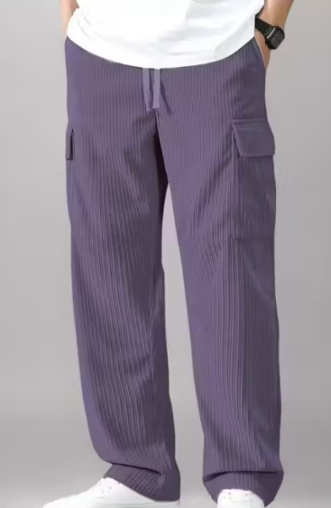 Trendy Ribbed Corduroy Cargo Pants for Men | Soft Stretchable Fabric | Stylish Comfort Fit Track Pant for Daily Wear