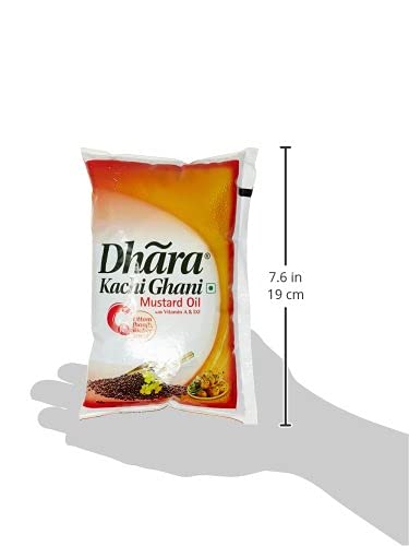 Dhara Kachi Ghani Mustard Oil (0% Trans Fat)