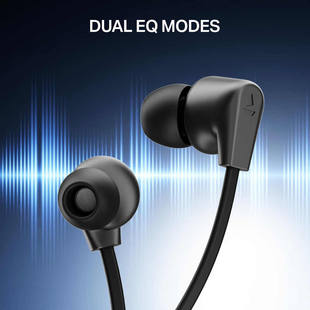 Boat Rockerz Trinity Gen 2, 150hrs Playback, Hi-Res Audio with LDAC, Dual EQs, HiFi DSP 5,ENx Tech, Dual Pair, Beast Mode, ASAP Charge,IPX5, Bluetooth Neckband, Wireless with Mic Earphones (Black)