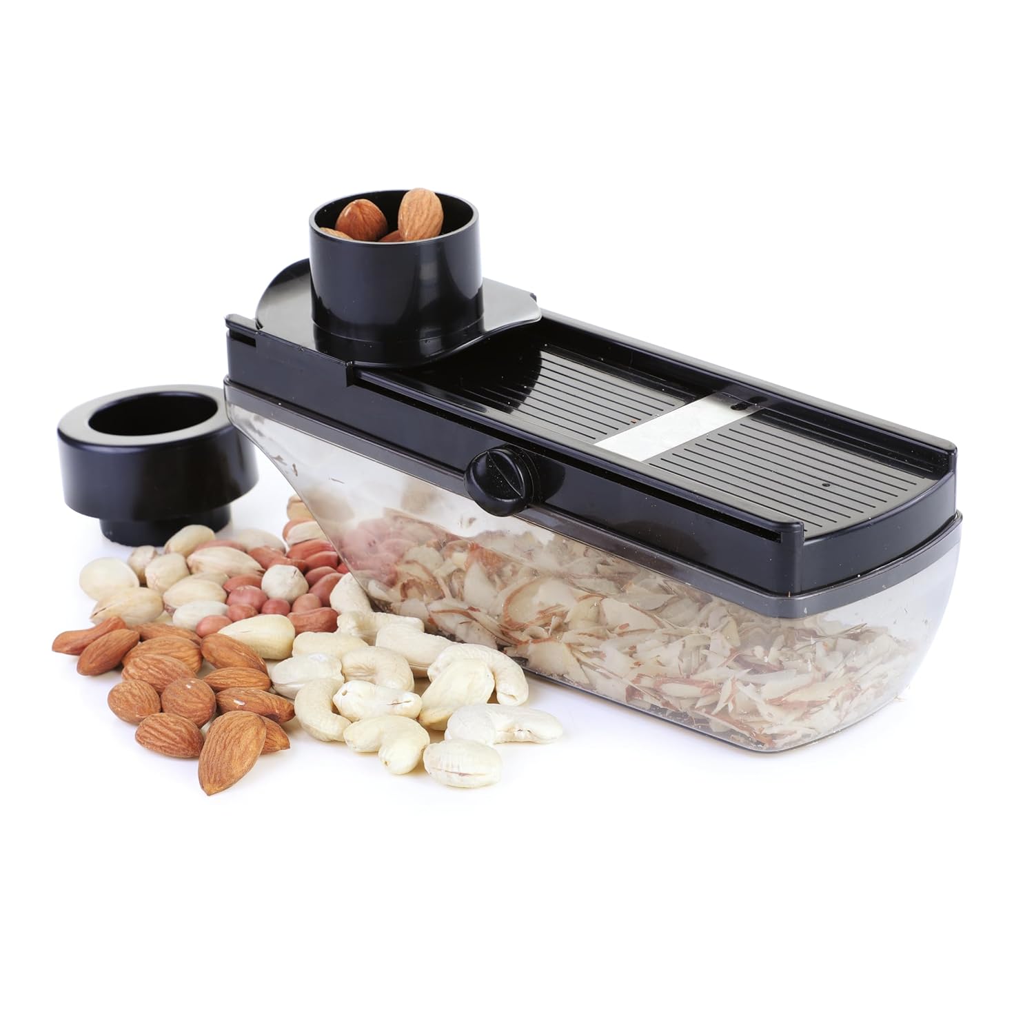 Plastic Vegetable Slicer & Dry Fruit Cutter, Black