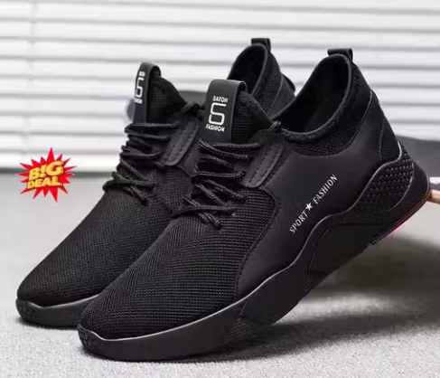 Stylish Comfortable Sports Running Shoes For Men Black