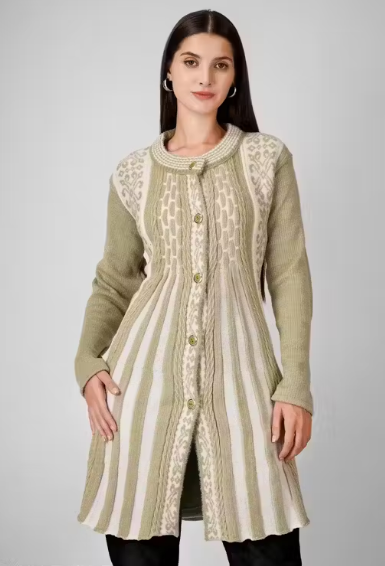 Wonder Women presents a new long A-line cardigen