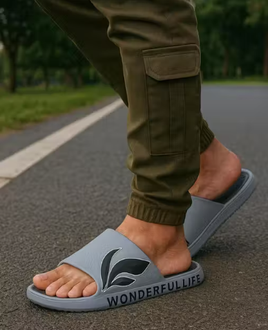 Men’s Slip-On Comfort Sliders | Stylish Lightweight Daily Wear Footwear for Summer & Casual Use- New Design