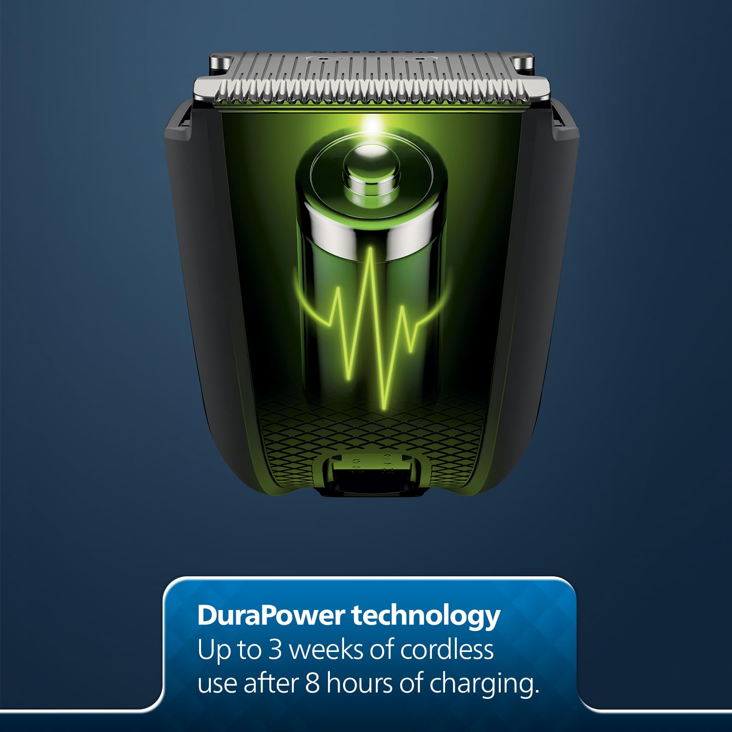 Philips Beard Trimmer for Men | India's No.1 Trimmer | DuraPower Technology | Lasts 4x Longer | Close Trim with Skin Protect Comb | Self Sharpening Blades | Cordless | Charging Indicator | Travel Lock | No Oil Needed | 2 Year Warranty | BT1232/18,Blue