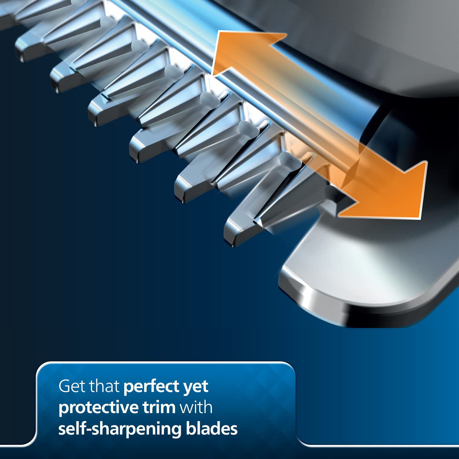 Philips Beard Trimmer for Men | India's No.1 Trimmer | DuraPower Technology | Lasts 4x Longer | Close Trim with Skin Protect Comb | Self Sharpening Blades | Cordless | Charging Indicator | Travel Lock | No Oil Needed | 2 Year Warranty | BT1232/18,Blue