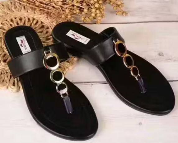 Trending Designer Stylish Black Flat Sandals