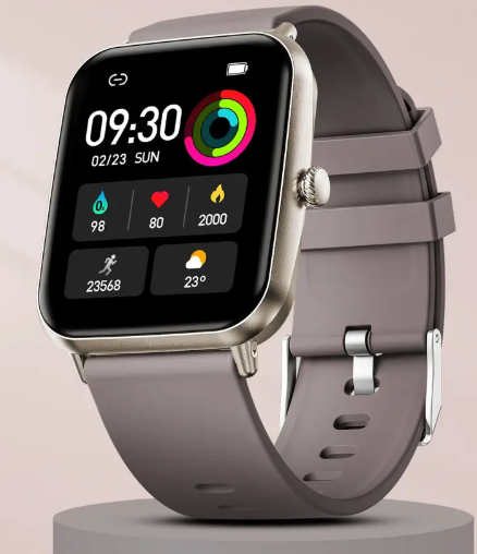 Fire-Boltt Ninja Calling Pro Plus 46.5mm (1.83) Display Bluetooth, AI Voice Smartwatch  (Cinnamon Slate Strap, Free Size)