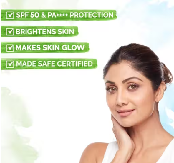 Mamaearth Vitamin C Daily Glow Sunscreen with Vitamin C & Turmeric for Sun Protection & Glow - 20 g - Pack of 2