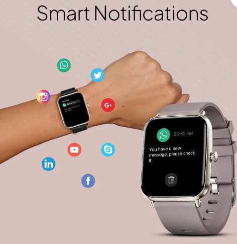 Fire-Boltt Ninja Calling Pro Plus 46.5mm (1.83) Display Bluetooth, AI Voice Smartwatch  (Cinnamon Slate Strap, Free Size)