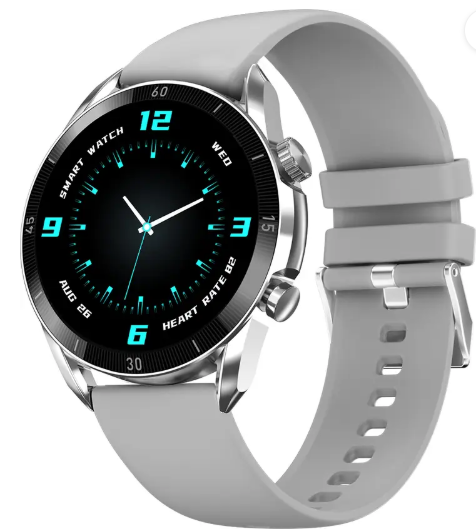 Fire-Boltt Legacy 36.3mm (1.43") AMOLED Display, Bluetooth Calling Wireless Charging Smartwatch  (Grey S Strap, Free Size)