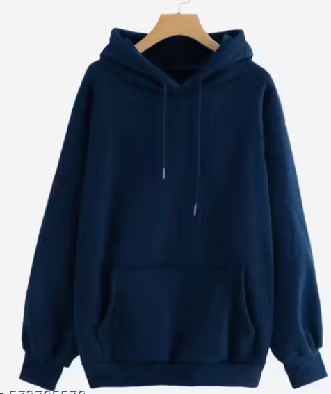 Men's Cotton Hoodie Sweatshirt Black pack of 1 | Full Sleeve Hooded Neck Winter Wear for Men