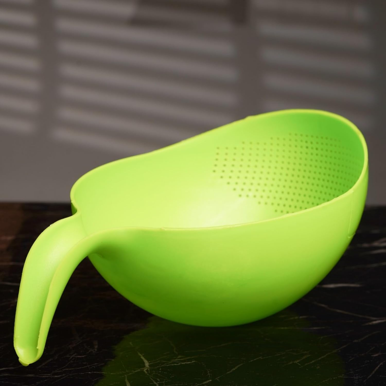 Multi-Purpose Strainer or Washer Bowl for Rice Fruits & Vegetable Rice Bowl Color May Vary, Plastic - 10.2 x 17.5 x 24.3 Centimeters