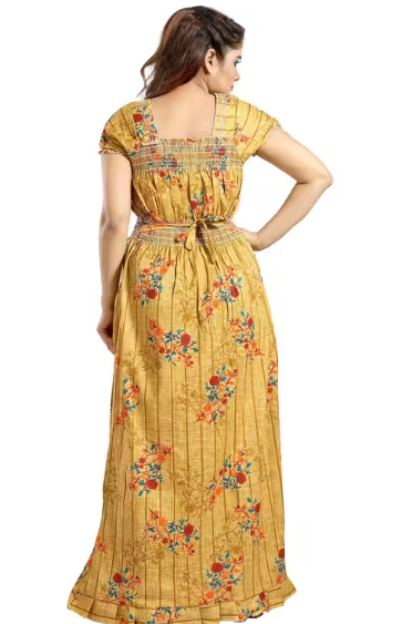 Cinco women cotton nighty nightdress nighty self design nighty