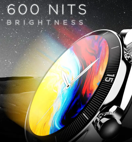 Fire-Boltt Legacy 36.3mm (1.43") AMOLED Display, Bluetooth Calling Wireless Charging Smartwatch  (Grey S Strap, Free Size)