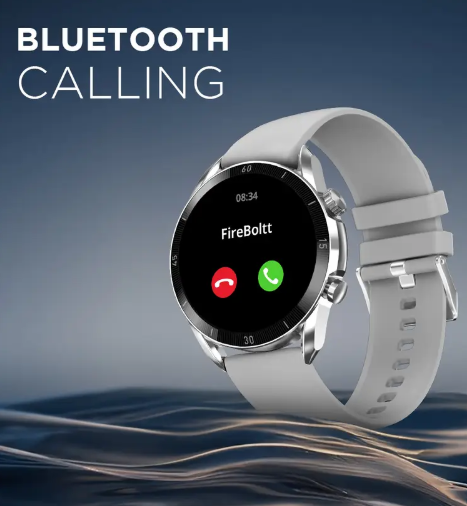 Fire-Boltt Legacy 36.3mm (1.43") AMOLED Display, Bluetooth Calling Wireless Charging Smartwatch  (Grey S Strap, Free Size)