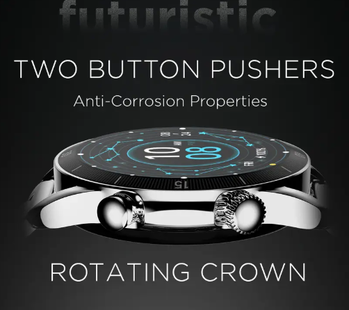 Fire-Boltt Legacy 36.3mm (1.43") AMOLED Display, Bluetooth Calling Wireless Charging Smartwatch  (Grey S Strap, Free Size)