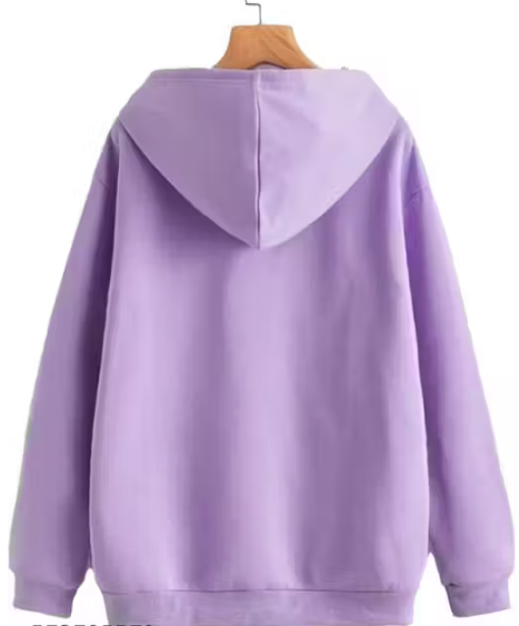 Cotton Hoodie Sweatshirt Pink pack of 1 | Full Sleeve Hooded Neck Winter Wear