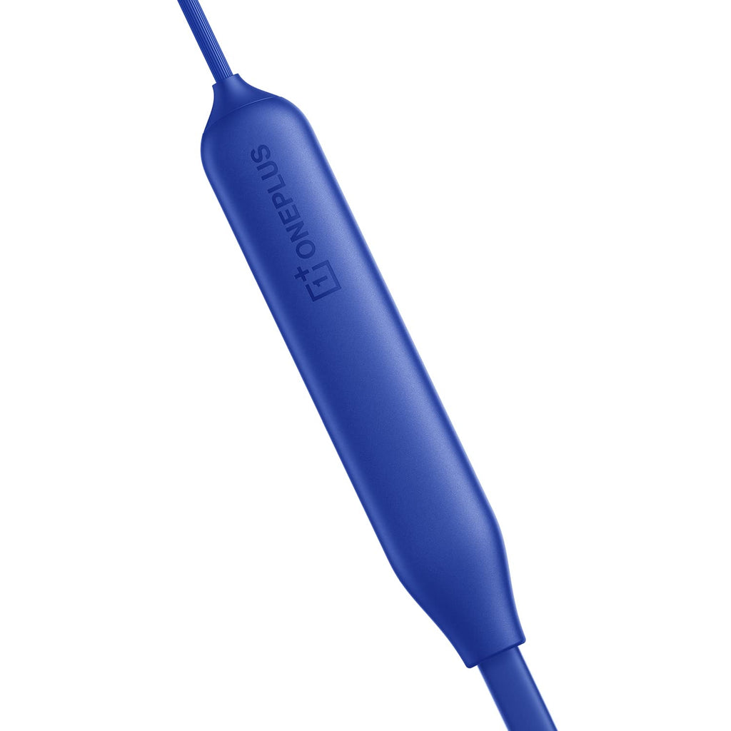 OnePlus Bullets Bluetooth Wireless in Ear Z2 Earphones with Mic, Bombastic Bass, 12.4 mm Drivers, 10 Mins Charge, 20 Hrs Music, 30 Hrs Battery Life, IP55 Dust & Water Resistant (Beam Blue)
