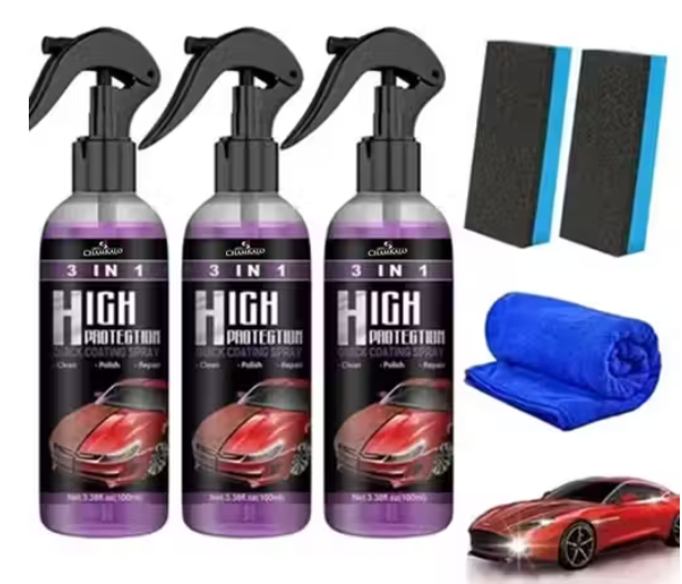 Chamkalo All In One Liquid Polish ,Car Polish , Dashboard Polish , Polish / Bike Polish , Interior Polish , High Gloss ,Long Lasting ,Spray Polish (100ml) Pack of 3