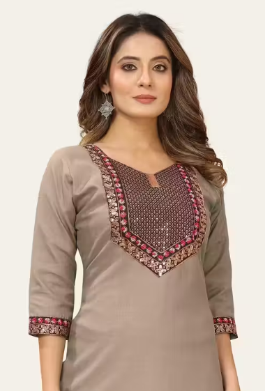 Embroidered work Trendy kurti for womens & girls