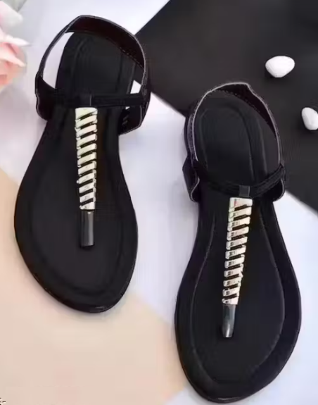 Jaipuri Bakkal Spring Black Sandal For Women & Girls