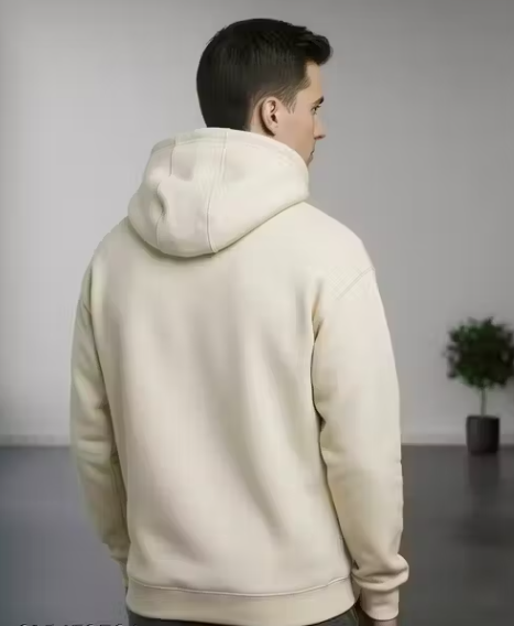 Full sleeves peach colour hoodies for men, warm hoodies for boys, fleece inside sweatshirt for men