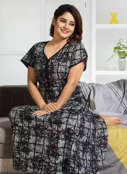 Cinco women cotton nighty nightdress nighty printed nighty self design nighty cotton nighies by cinco