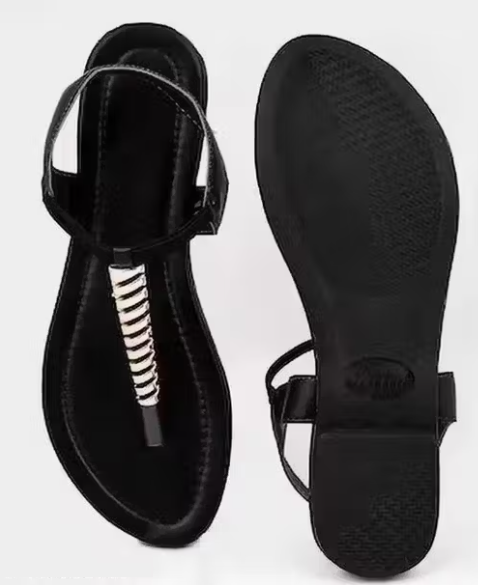 Jaipuri Bakkal Spring Black Sandal For Women & Girls