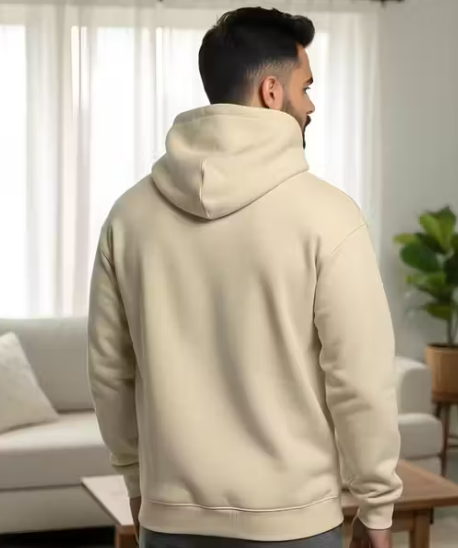 Fleece Hooded Sweatshirt for Winter full sleeve round neck