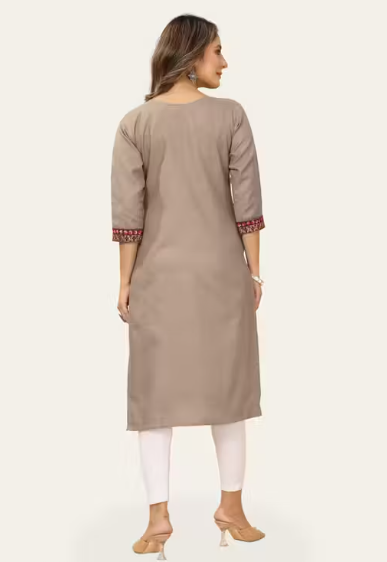 Embroidered work Trendy kurti for womens & girls