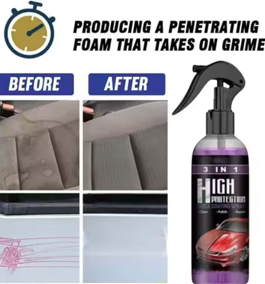 Chamkalo All In One Liquid Polish ,Car Polish , Dashboard Polish , Polish / Bike Polish , Interior Polish , High Gloss ,Long Lasting ,Spray Polish (100ml) Pack of 3