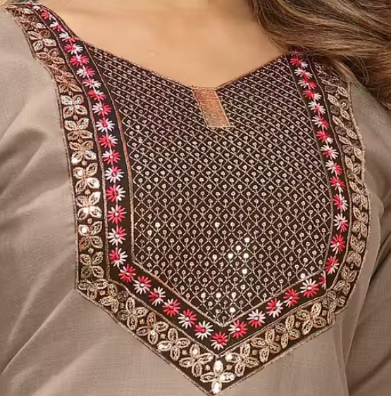 Embroidered work Trendy kurti for womens & girls