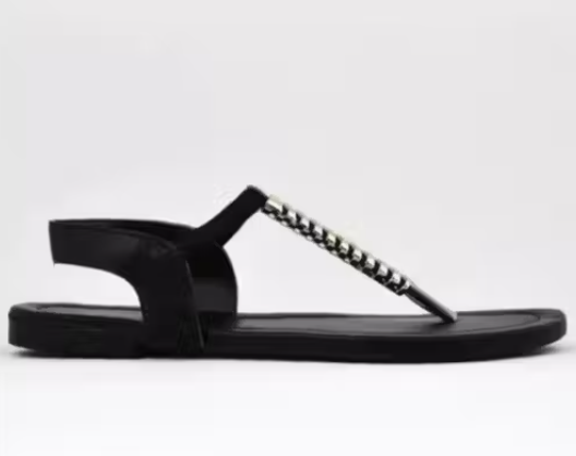 Jaipuri Bakkal Spring Black Sandal For Women & Girls