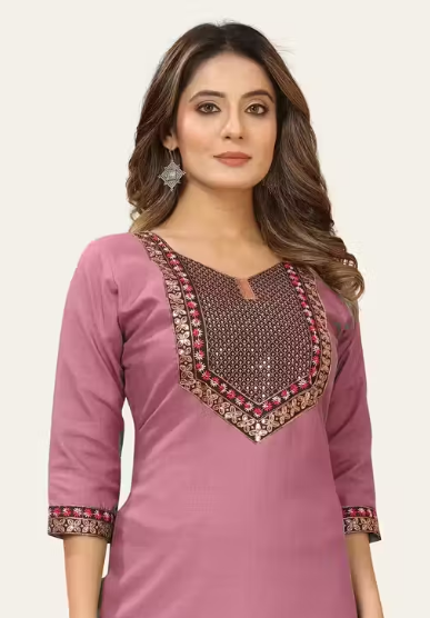 Embroidered work Trendy kurti for womens & girls