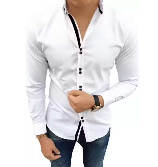 Classy party wear men shirt -White