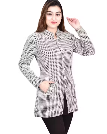 Stylish Elegant White Sweater/Coat For Girls, High Quality Sweaters & Cardians For Women.