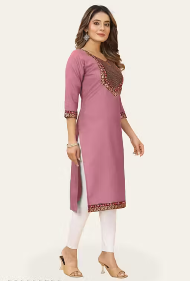 Embroidered work Trendy kurti for womens & girls