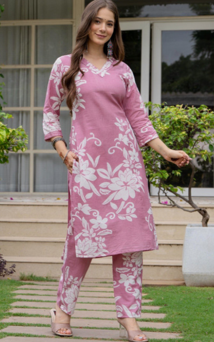 Women Printed Pure Cotton Kurta Sets