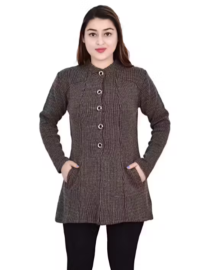 Stylish Elegant Woolen Multicolor Sweater/Coat For Girls, High Quality Sweaters & Cardians For Women