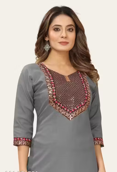 Embroidered work Trendy kurti for womens & girls
