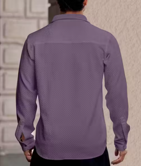 Solixon Western Wear Men’s Waffle Cotton Casual Shirt Full Sleeve