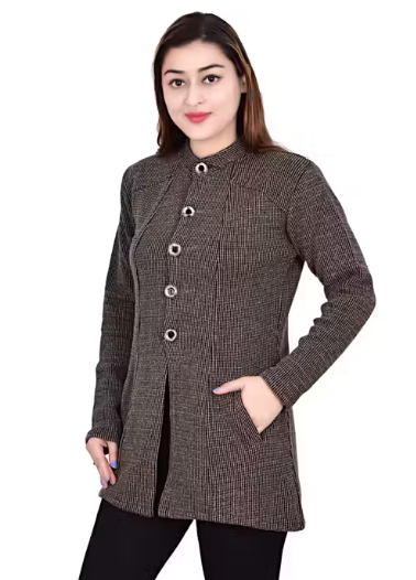 Stylish Elegant Woolen Multicolor Sweater/Coat For Girls, High Quality Sweaters & Cardians For Women