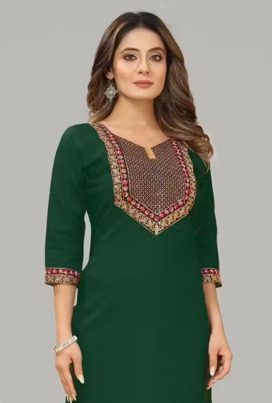 Embroidered work Trendy kurti for womens & girls