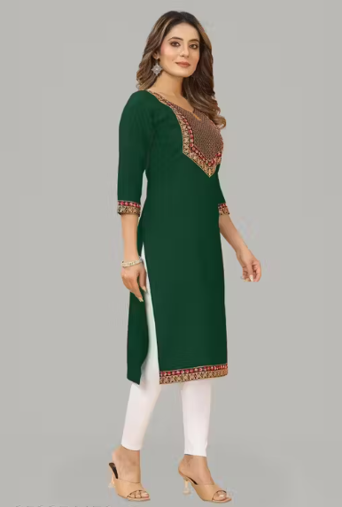 Embroidered work Trendy kurti for womens & girls